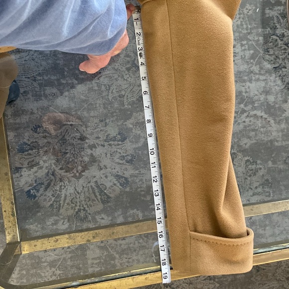 Lands’ End khaki wool coat - Picture 7 of 8